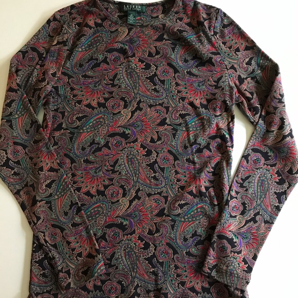 NWOT Lauren by Ralph Lauren Long Sleeves Tee Shirt - Picture 3 of 6